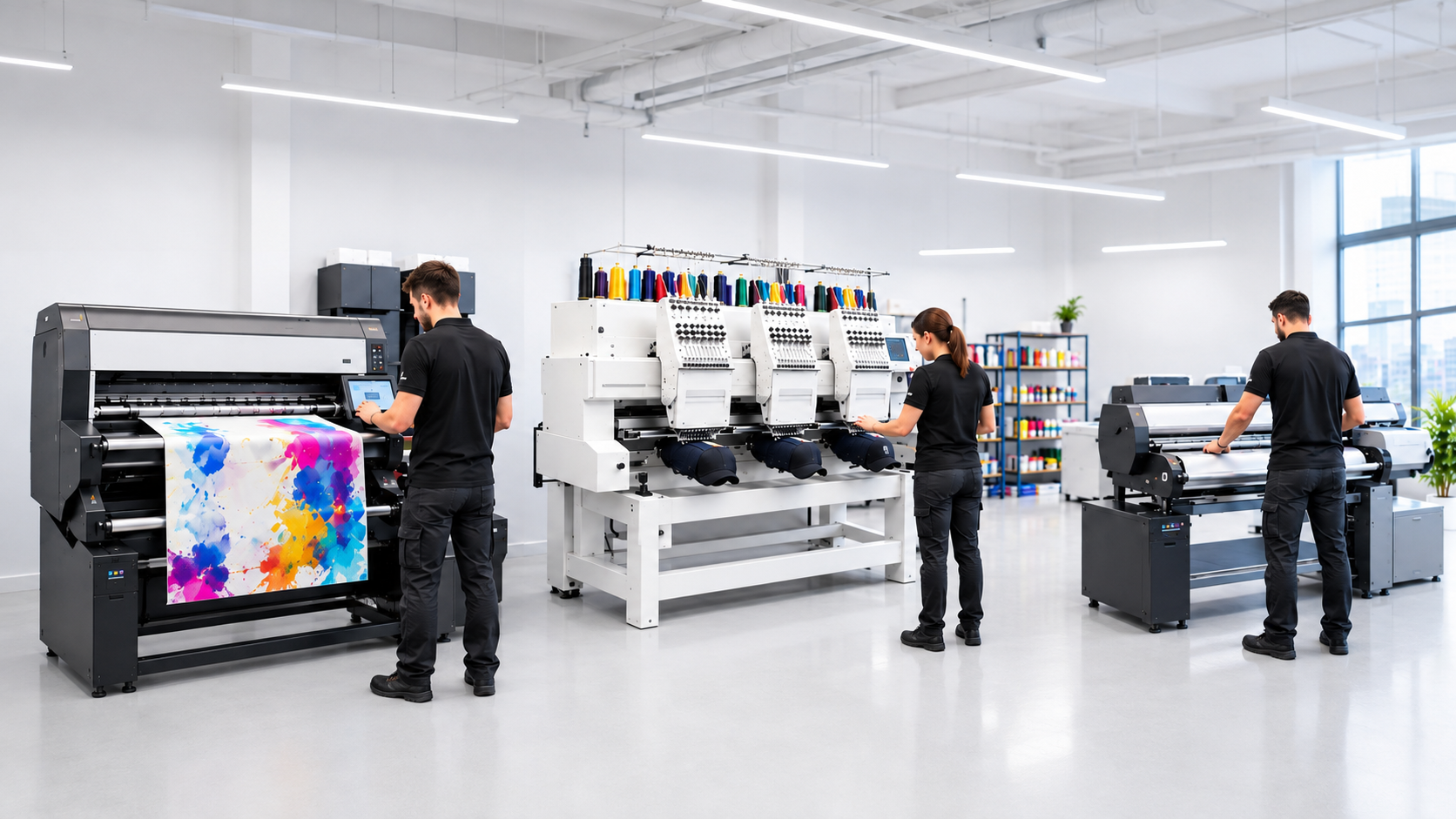 Logo embroidery / DTF printing on textiles